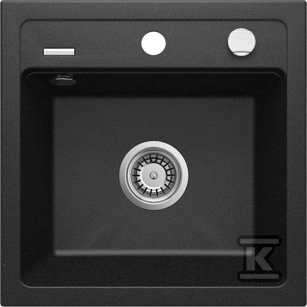 Plik zosta³ pobrany z http://www.onnshop.pl Zlewozmywak granitowy 1-komorowy Zorba, grafit metalik - obrazek 1