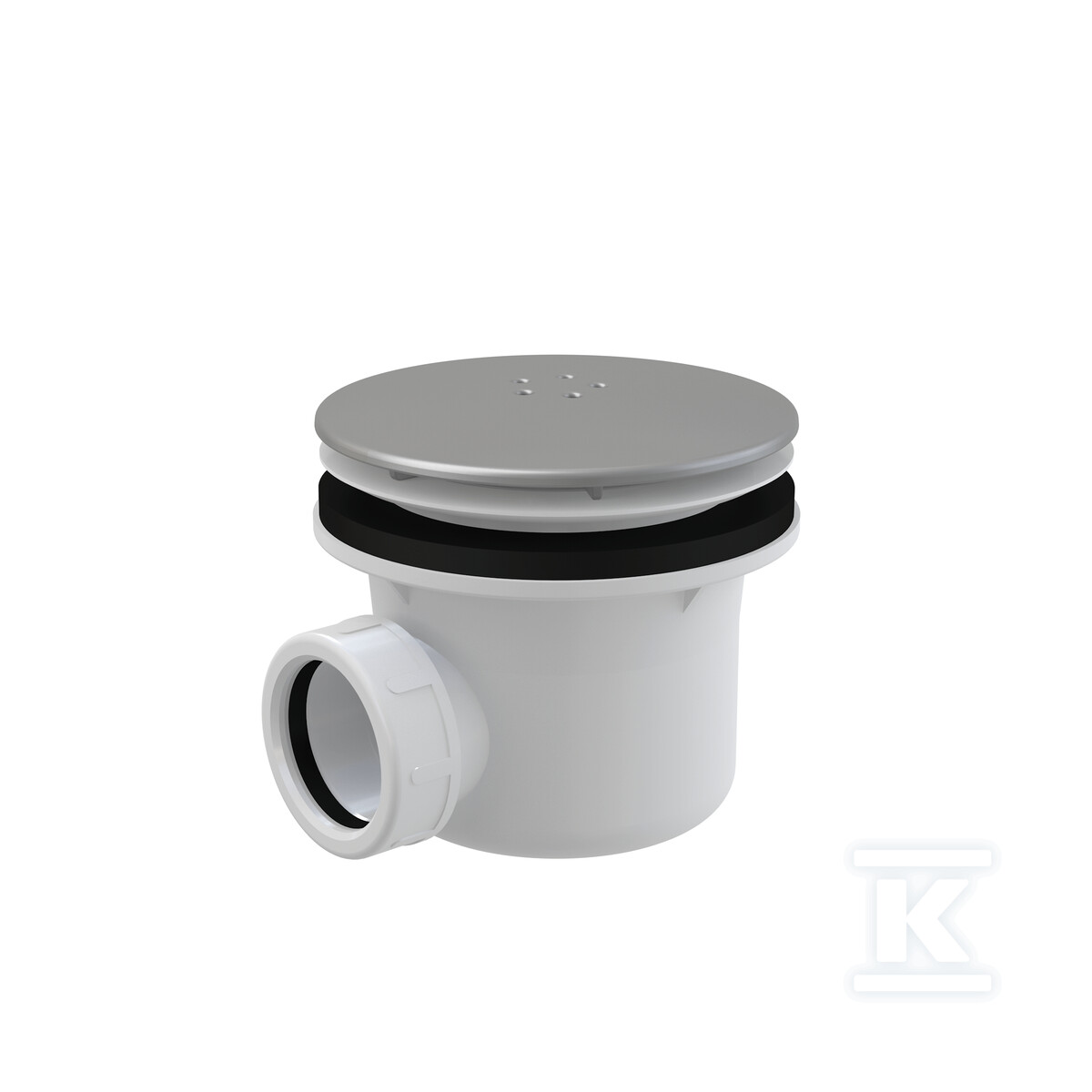 SYFON BRODZIKOWY KOREK, METALOWY LUX