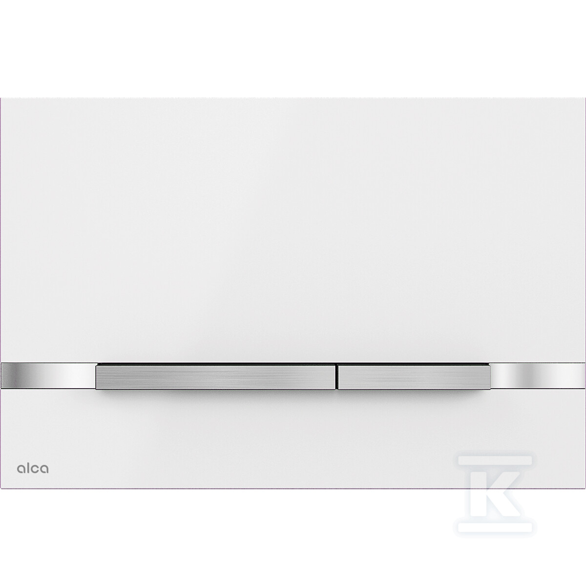 Przycisk sterujący do systemów podtynkowych, stal nierdzewna-biały połysk STRIPE-WHITE