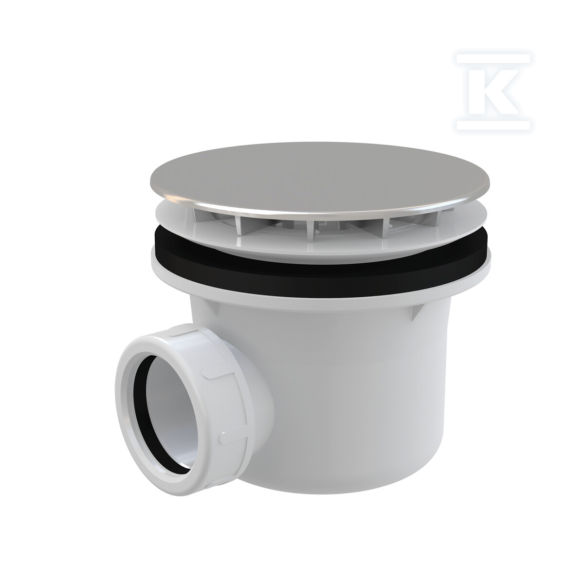 SYFON BRODZIKOWY KOREK, CHROM