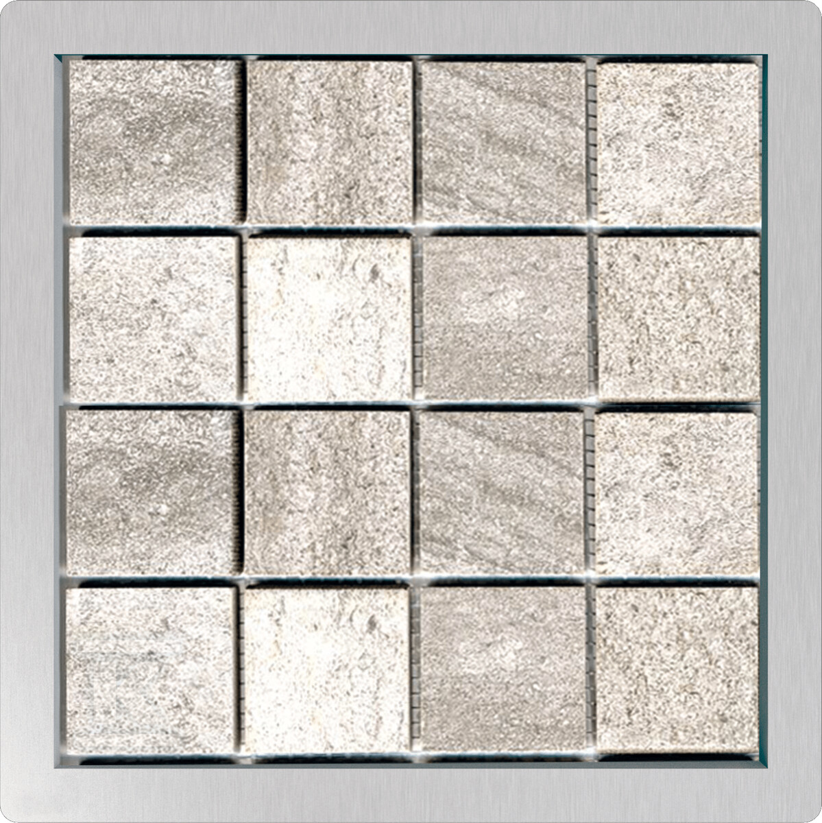 Kratka ściekowa 92×92 mm stal nierdzewna do wypełnienia płytką MPV016