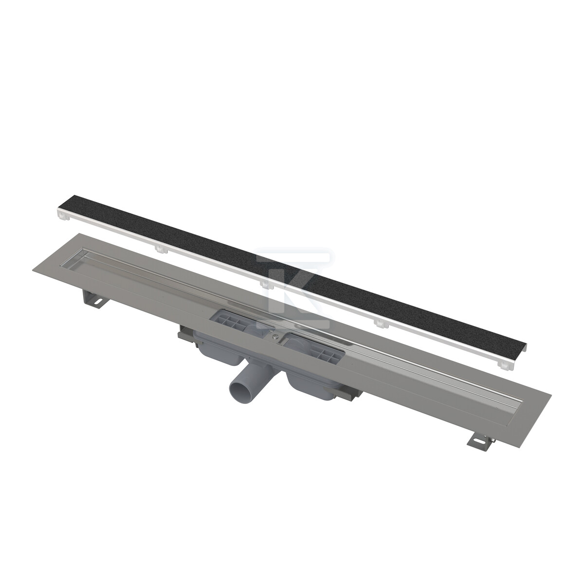 Odpływ podłogowy Marble Low bez obramowania z rusztem do wypełnienia płytką APZ115-300