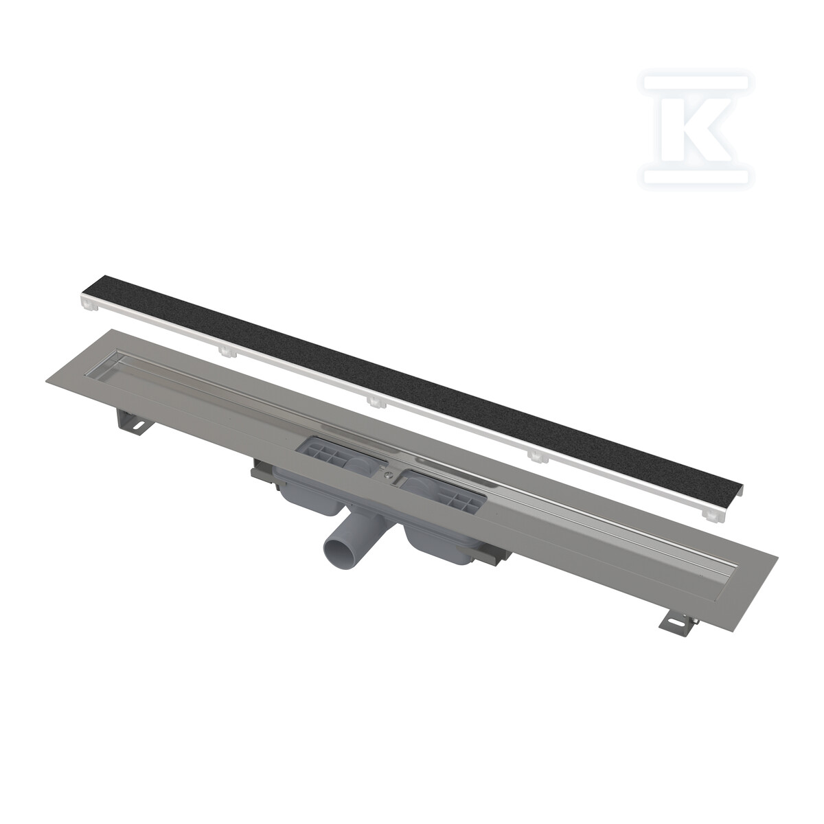 Odpływ podłogowy Marble Low bez obramowania z rusztem do wypełnienia płytką APZ115-750