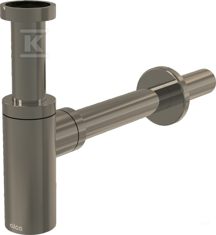 Półsyfon umywalkowy DN32 DESIGN, NICKEL-mat szczotkowany A400-N-B