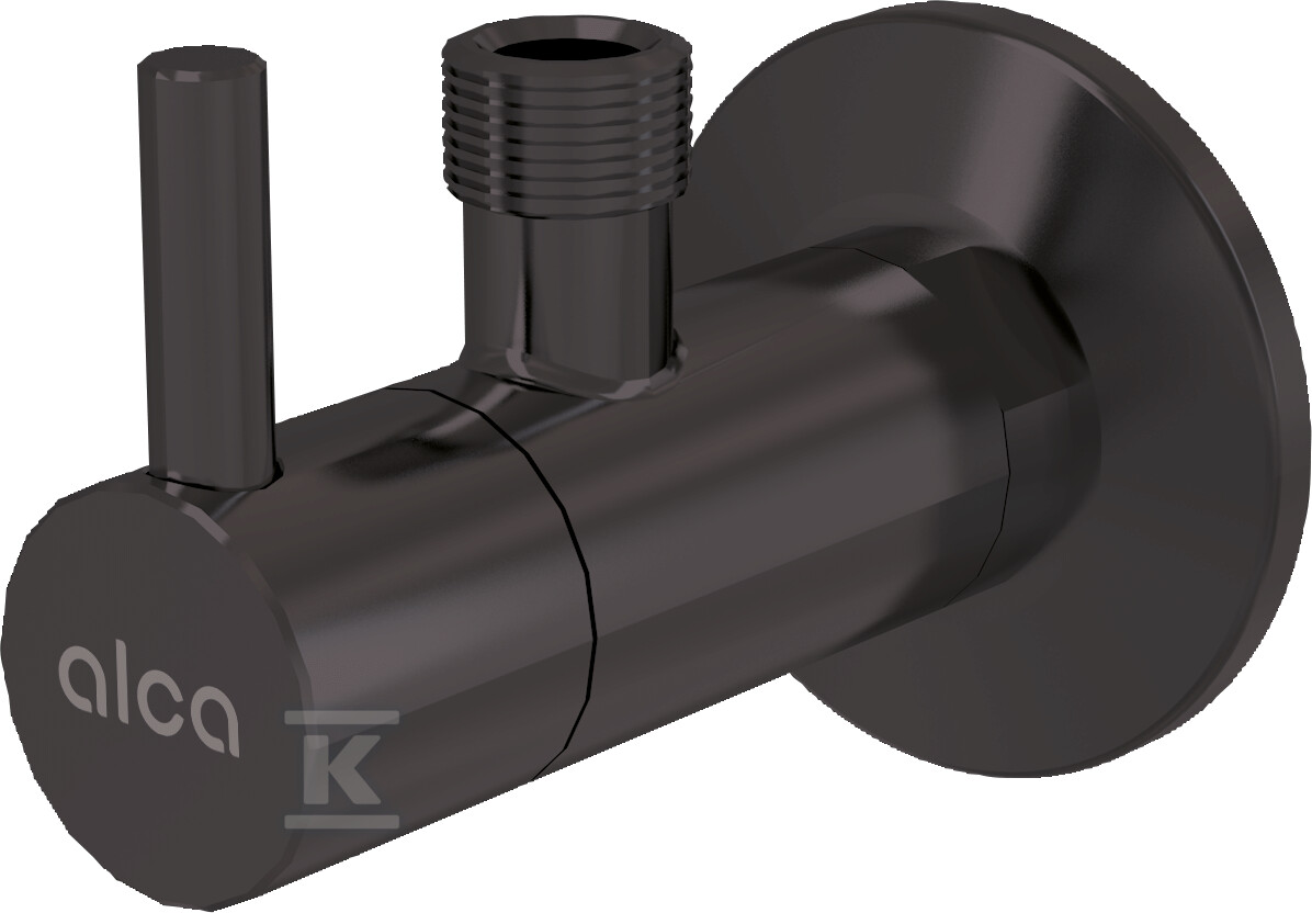 Zawór kątowy z filtrem 1/2"×3/8", GUN METAL-mat szczotkowany ARV001-GM-B