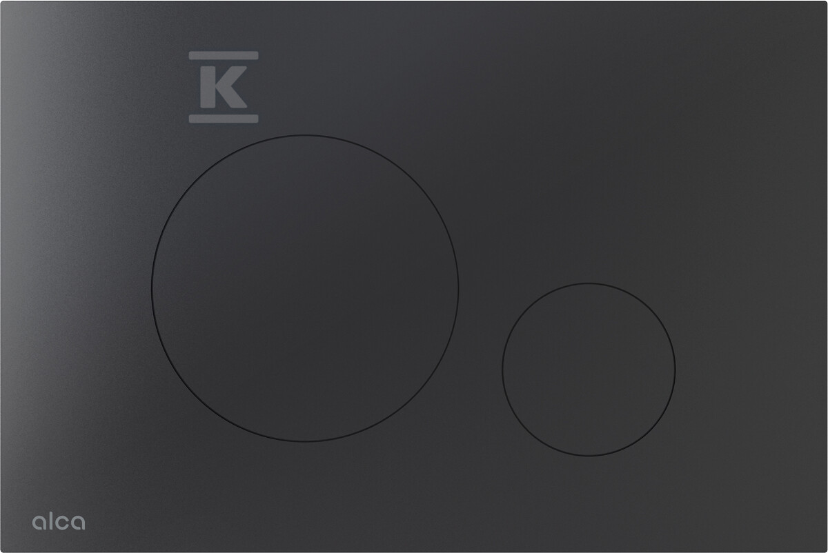 Przycisk sterujący do systemów podtynkowych, stal nierdzewna-czarny mat TURN-BLACK