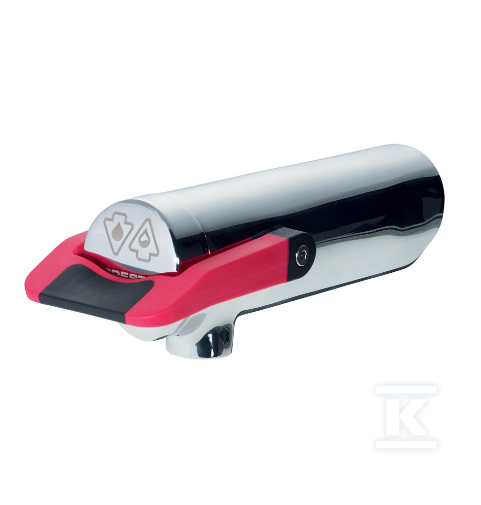 Ścienny, na wodę zmieszaną dwuczasowa 7/11sek, 2l/min Dźwignia czerwona, PRESTO NEO DUO