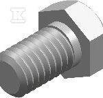 SSZ10X20E ŚRUBA Z ŁBEM SZEŚCIOKĄTNYM