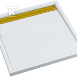 Brodzik kompozytowy 3.4226-M/Z/G Stabilsound Plus 90x90x4,5 cm "Ajax G&W", kwadratowy