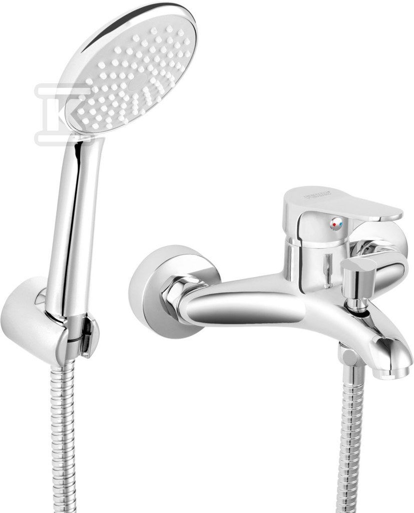 ISSO bateria wannowa z zestawem natrysk, chrom ISSO bateria wannowa z zestawem natrysk, chrom
