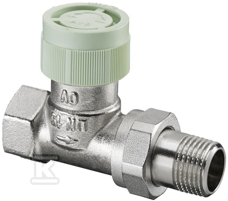 Plik zosta³ pobrany z http://www.onnshop.pl Zawór termostatyczny typu RFV 9, DN15-1/2, prosty, z nastawą wstępną. - obrazek 1